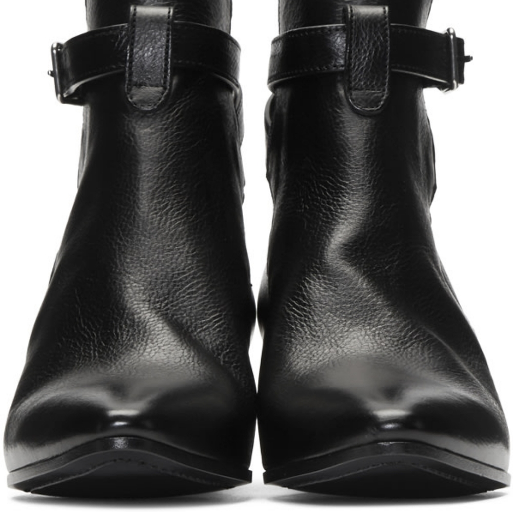 AUTHENTIC YSL Black Wyatt Jodhpur Boots - Picture 4 of 15